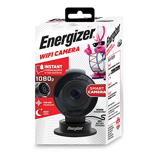 ملحقات XTREME DIGITAL LIFESTYLE ACCESSORIES Energizer Smart Wi-Fi Black داخلي كاميرا ، 1080P Full HD ، دعم بطاقة Cloud / Micro-SD ملحقات XTREME DIGITAL LIFESTYLE ACCESSORIES Energizer Smart Wi-Fi Black داخلي كاميرا ، 1080P Full HD ، دعم بطاقة Cloud / Micro-SD