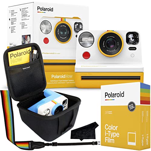 كاميرا بولارويد الأصلية الآن من النوع I-Type Instant Camera مع صور فيلم 16 لونًا وعلبة Signature Series كاميرا بولارويد الأصلية الآن من النوع I-Type Instant Camera مع صور فيلم 16 لونًا وعلبة Signature Series