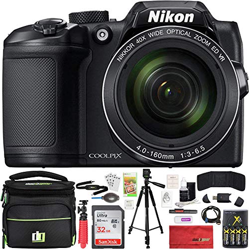 نيكون COOLPIX B500 16 ميجابيكسل 40x زووم بصري كاميرا رقمية 32 جيجا حزمة تشمل كاميرا ، حقيبة ، بطاقة ذاكرة 32 جيجا ، قارئ ، محفظة ، بطاريات AA + شاحن ، كابل HDMI ، ترايبود ، قماش كاميرا الشاطئ والمزيد نيكون COOLPIX B500 16 ميجابيكسل 40x زووم بصري كاميرا رقمية 32 جيجا حزمة تشمل كاميرا ، حقيبة ، بطاقة ذاكرة 32 جيجا ، قارئ ، محفظة ، بطاريات AA + شاحن ، كابل HDMI ، ترايبود ، قماش كاميرا الشاطئ والمزيد