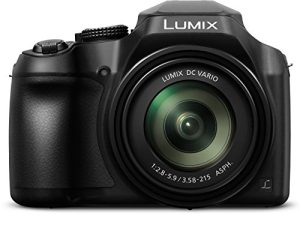 كاميرا باناسونيك LUMIX FZ80 4K الرقمية ، كاميرا فيديو 18.1 ميجابكسل ، عدسة 60X Zoom DC VARIO 20-1200mm ، فتحة F2.8-5.9 ، مثبت Power OIS ، شاشة LCD 3 بوصة تعمل باللمس ، واي فاي ، DC-FZ80K (أسود)