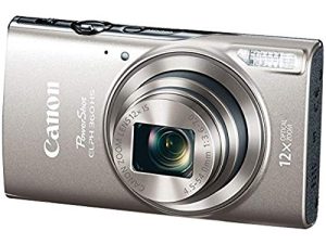 كاميرا Canon PowerShot ELPH 360 الرقمية مع تكبير بصري 12x وتثبيت الصورة - يدعم Wi-Fi و NFC (فضي)