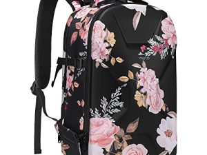 حقيبة ظهر كاميرا MOSISO ، DSLR / SLR / حقيبة كاميرا للتصوير الفوتوغرافي بدون مرآة ، جراب Peony مقاوم للماء مع حامل ثلاثي القوائم وحجرة كمبيوتر محمول متوافق مع Canon / Nikon / Sony / DJI Mavic Drone ، أسود