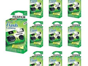 10x فوجي Quicksnap Flash 400 للاستعمال مرة واحدة 35 ملم كاميرا 27 إكسب 09/2020 فريش