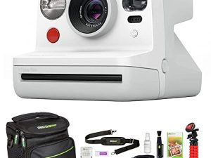 Polaroid Originals PRD9027 Now I-Type كاميرا فورية - حزمة بيضاء مع حقيبة كاميرا ديكو فوتو