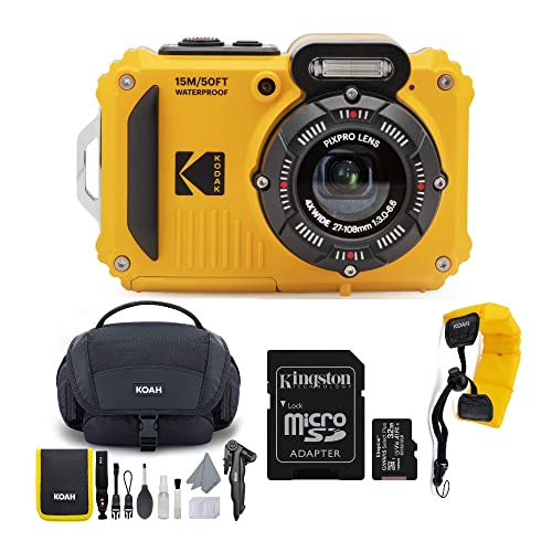 كاميرا رقمية Kodak PIXPRO WPZ2 مقاومة للماء وعرة بدقة 16 ميجابكسل مع زووم بصري 4X مع حقيبة أدوات Koah Nostrand مع مجموعة ملحقات ، 32GB UHS-I microSDHC ، وحزمة حزام عائم (4 عناصر) كاميرا رقمية Kodak PIXPRO WPZ2 مقاومة للماء وعرة بدقة 16 ميجابكسل مع زووم بصري 4X مع حقيبة أدوات Koah Nostrand مع مجموعة ملحقات ، 32GB UHS-I microSDHC ، وحزمة حزام عائم (4 عناصر)