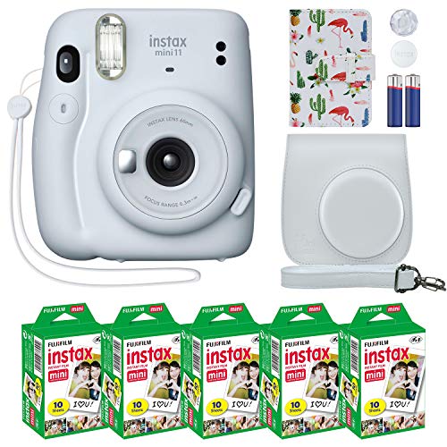 كاميرا Fujifilm Instax Mini 11 الفورية آيس وايت + حزمة ملحقات MiniMate وحقيبة مخصصة متوافقة + حزمة قيمة فيلم Fuji Instax (50 ورقة) ألبوم صور مصمم فلامنغو كاميرا Fujifilm Instax Mini 11 الفورية آيس وايت + حزمة ملحقات MiniMate وحقيبة مخصصة متوافقة + حزمة قيمة فيلم Fuji Instax (50 ورقة) ألبوم صور مصمم فلامنغو
