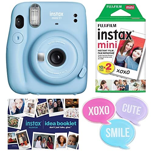 حزمة Fujifilm Instax Mini 11 Blue Holiday 2022 حزمة Fujifilm Instax Mini 11 Blue Holiday 2022