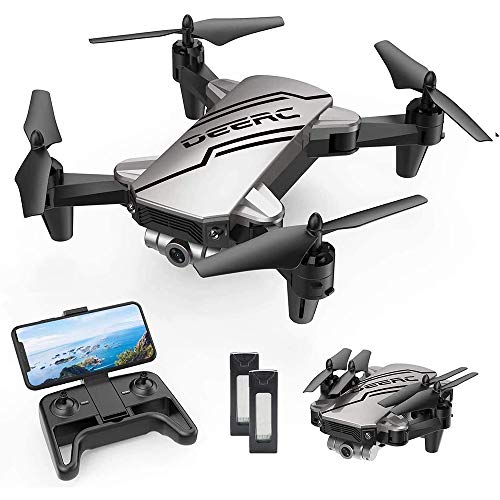 طائرة بدون طيار صغيرة من DEERC D20 للأطفال مزودة بكاميرا 720P HD FPV بجهاز تحكم عن بعد هدايا للأولاد والبنات مع تثبيت الارتفاع ، وضع بدون رأس ، ضبط سرعة بدء التشغيل بمفتاح واحد ، بطاريتان تقلبان ثلاثي الأبعاد ، فضي طائرة بدون طيار صغيرة من DEERC D20 للأطفال مزودة بكاميرا 720P HD FPV بجهاز تحكم عن بعد هدايا للأولاد والبنات مع تثبيت الارتفاع ، وضع بدون رأس ، ضبط سرعة بدء التشغيل بمفتاح واحد ، بطاريتان تقلبان ثلاثي الأبعاد ، فضي
